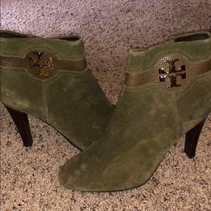 Tory Burch Olive Ankle Boots